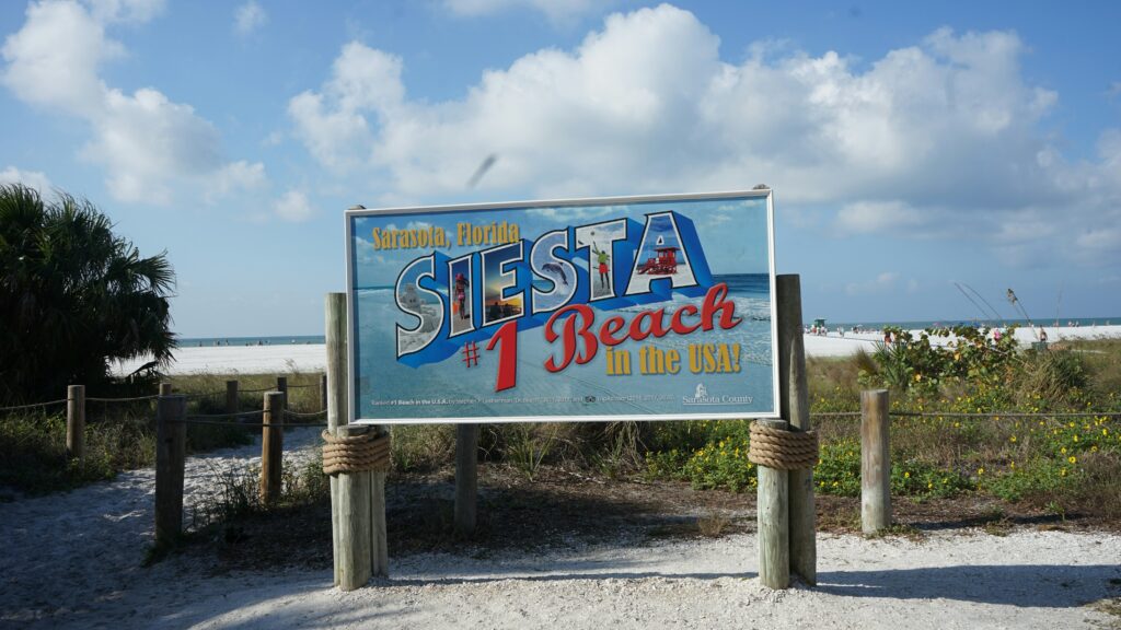 Snowbird Destination, Siesta Keys Beach, Sarasota Florida